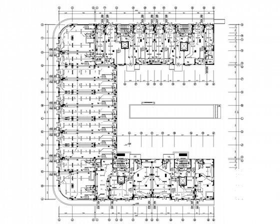 上18层商业住宅楼强弱电CAD施工图纸（甲级设计院）(火灾自动报警) - 1