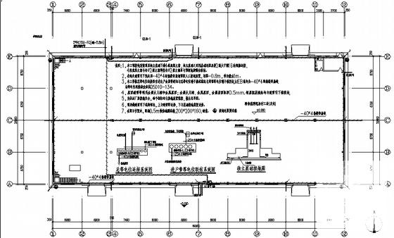 单层建筑涂材工场电气CAD施工图纸（火灾危险类别为戊类）(防雷接地系统) - 3