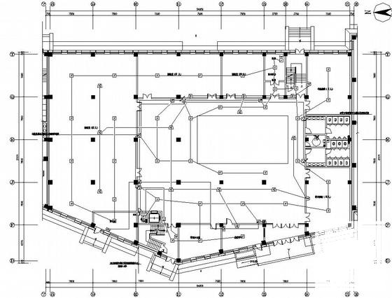 6层文化中心消防电气CAD施工图纸（高27米） - 2