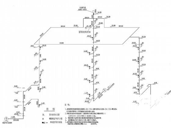 5层工业建筑消防及雨水系统CAD施工图纸 - 3