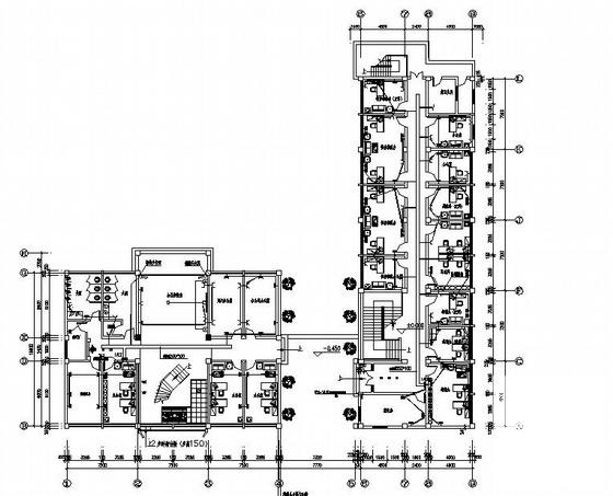 6层办公楼装修电气CAD施工图纸（三级负荷） - 1