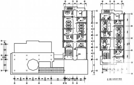 6层办公楼装修电气CAD施工图纸（三级负荷） - 2