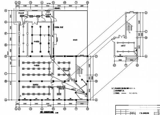 6层办公楼装修电气CAD施工图纸（三级负荷） - 4