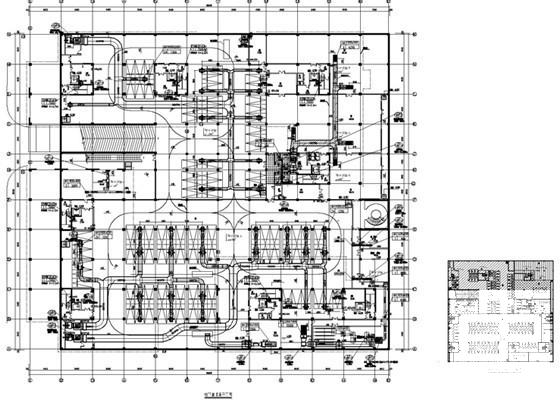 4层工业厂房空调与通风系统CAD施工图纸 - 1