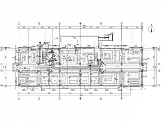 5层工业办公用楼空调及地暖系统设计CAD施工图纸 - 5