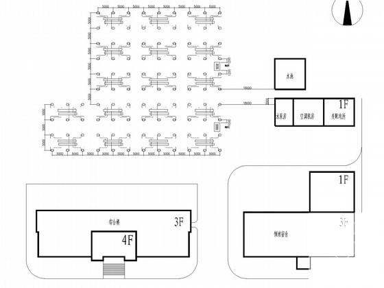 工业工厂及配套设施空调系统设计CAD施工图纸（地源热泵系统） - 3