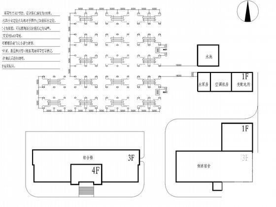4层综合工业广场空调通风及防排烟系统设计CAD施工图纸（地源热泵设计） - 3