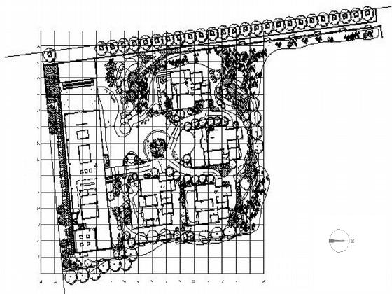 湖畔生态豪宅售楼处园林设计CAD施工图纸(给排水平面图) - 1