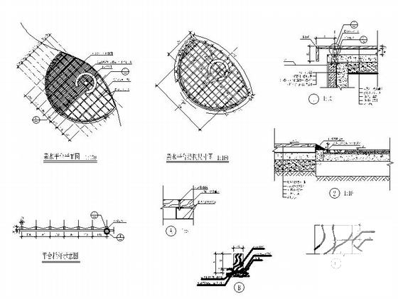 湖畔生态豪宅售楼处园林设计CAD施工图纸(给排水平面图) - 4