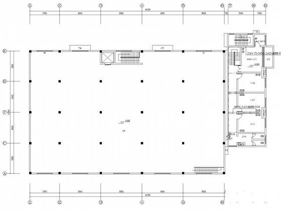 生产车间及办公楼水电CAD施工图纸 - 3
