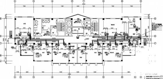 12层综合办公楼空调通风CAD施工图纸(全热交换器) - 2