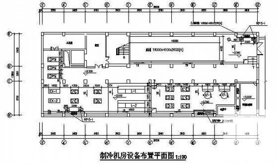 15层办公楼冰畜冷空调CAD图纸 - 1