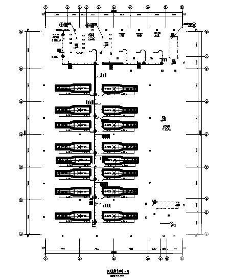 4层公司办公楼及生产车间水源热泵空调机组施工设计CAD图纸 - 1