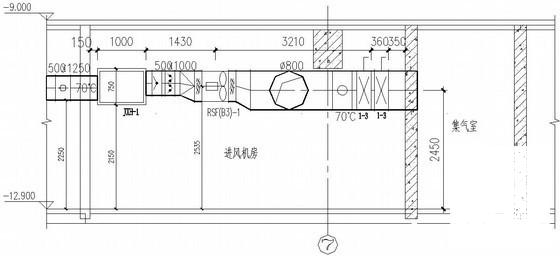 8层办公楼暖通CAD施工图纸(空调水系统) - 3