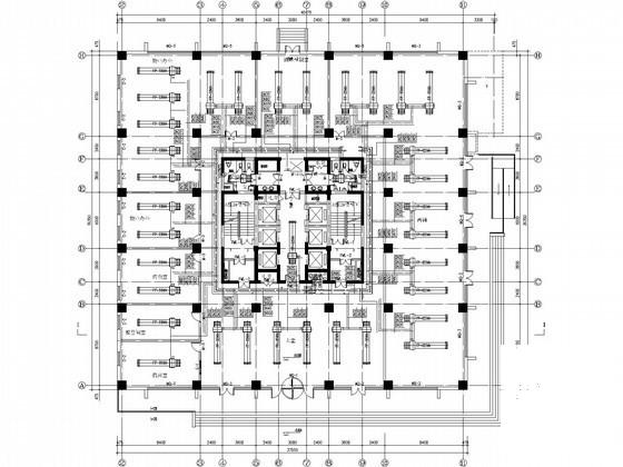 21层科研办公楼空调通风设计CAD施工图纸(人防地下室) - 1