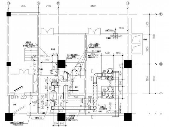 21层科研办公楼空调通风设计CAD施工图纸(人防地下室) - 3
