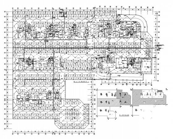住宅楼地下室项目强电CAD施工图纸（车库） - 5