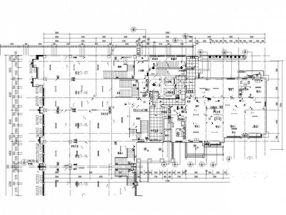32层商业住宅楼强弱电CAD施工图纸（车库）(火灾自动报警) - 2