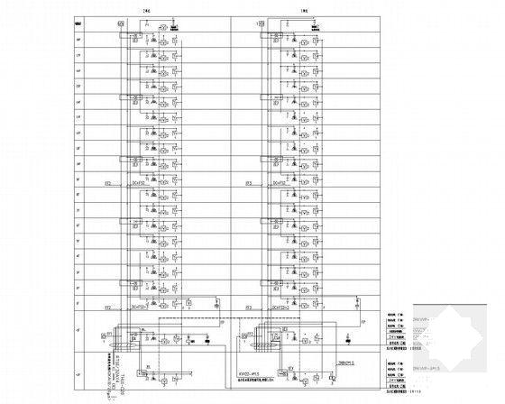 18层住宅楼强弱电CAD施工图纸（两住宅单元）(消防报警及联动) - 4