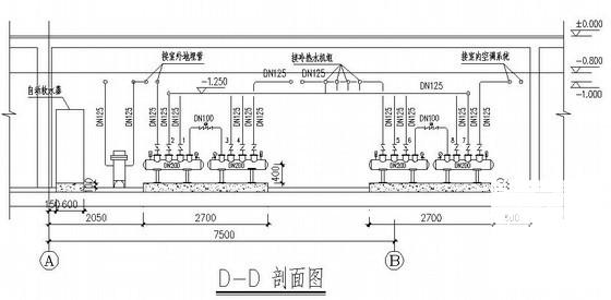 3层小型办公楼空调设计CAD施工图纸 - 3