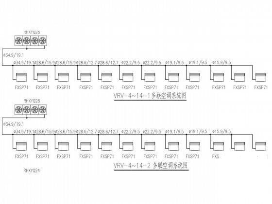 15层办公楼多联机系统设计CAD施工图纸 - 2