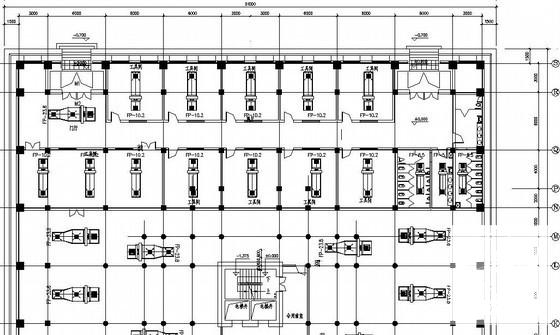 4层大空间办公楼中央空调系统设计CAD图纸 - 1