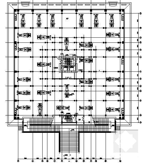 4层大空间办公楼中央空调系统设计CAD图纸 - 5