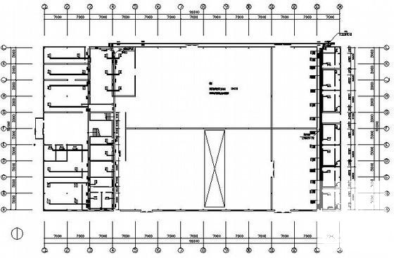 2层车间办公楼采暖空调设计CAD施工图纸 - 1