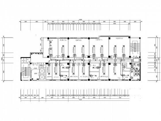 ]15层办公楼风冷热泵空调系统设计CAD施工图纸(安装大样图) - 1