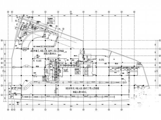办公楼地下室人防通风设计CAD施工图纸 - 1