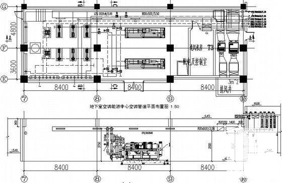 5层企业办公楼空调通风设计CAD施工图纸(大院设计地源热泵)(水系统流程图) - 4