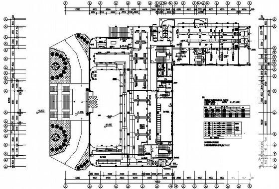 15层办公楼空调风管设计CAD施工图纸(平面图) - 1