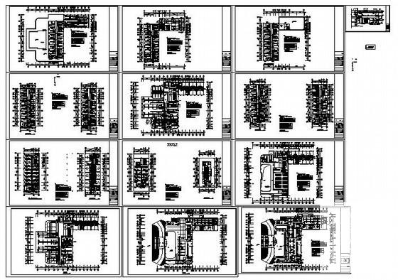 15层办公楼空调风管设计CAD施工图纸(平面图) - 4