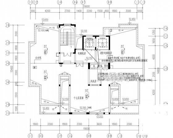 18层钢筋混凝土结构住宅楼弱电设计CAD施工图纸（地下室） - 2
