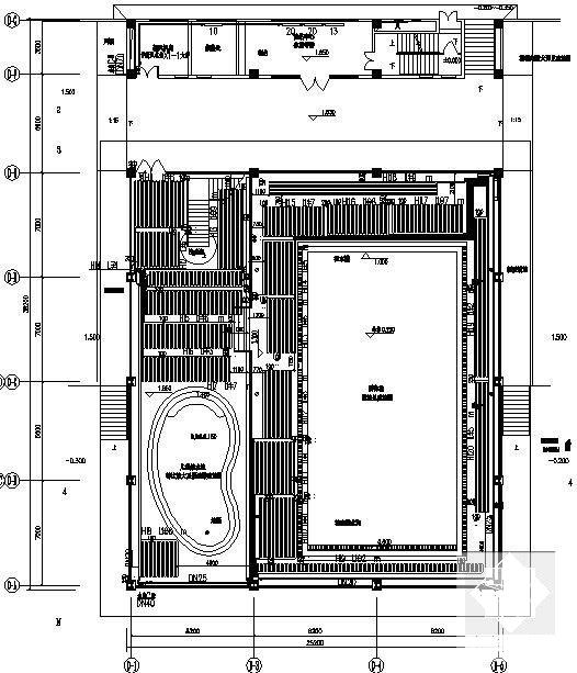 高档住宅楼小区采暖通风CAD施工图纸（2栋高层，地下室，会所） - 4