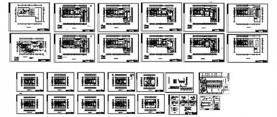 15层办公楼中央空调通风设计CAD施工图纸(风冷热泵机组) - 4