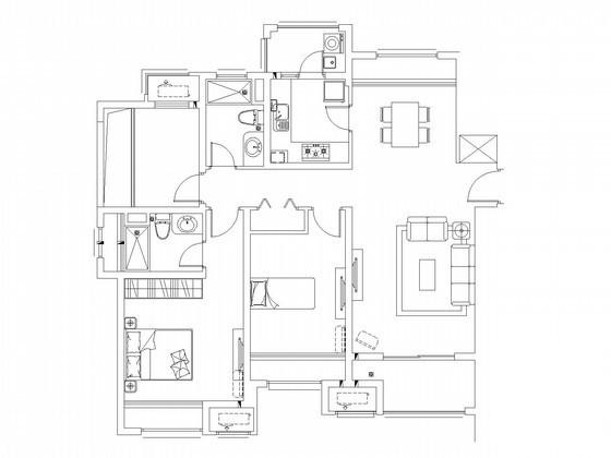 19层钢筋混凝土结构住宅楼弱电智能化CAD施工图纸 - 2