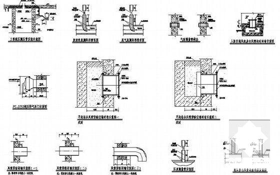 8层办公楼通风防排烟设计CAD施工图纸（地下室、人防） - 4