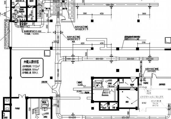 8层办公楼通风防排烟设计CAD施工图纸（地下室、人防） - 5