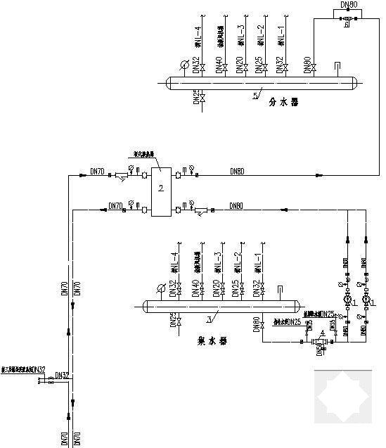 国内学校体育活动中心暖通设计CAD施工图纸（地暖） - 4