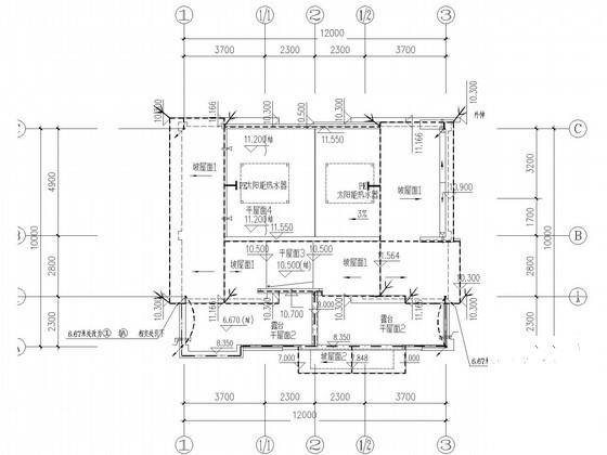 3层钢筋混凝土结构低层住宅楼强弱电CAD施工图纸(等电位连接) - 2