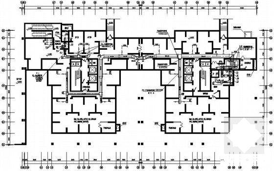 高层住宅楼采暖通风设计CAD施工图纸 - 4