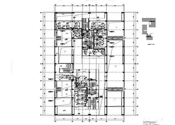 5层办公楼通风空调及防排烟系统设计CAD施工图纸 - 1