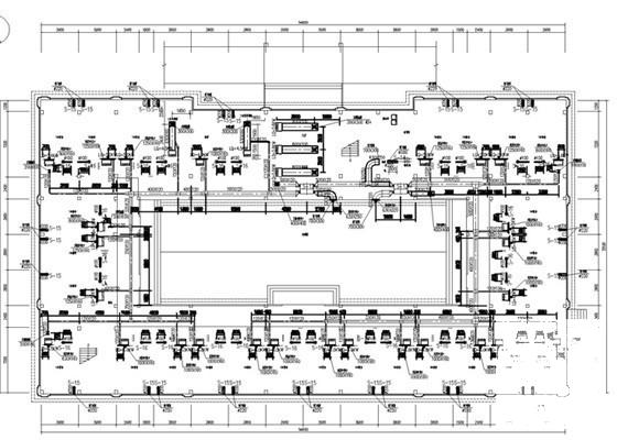 5层办公楼空调通风及防排烟系统设计CAD施工图纸 - 1
