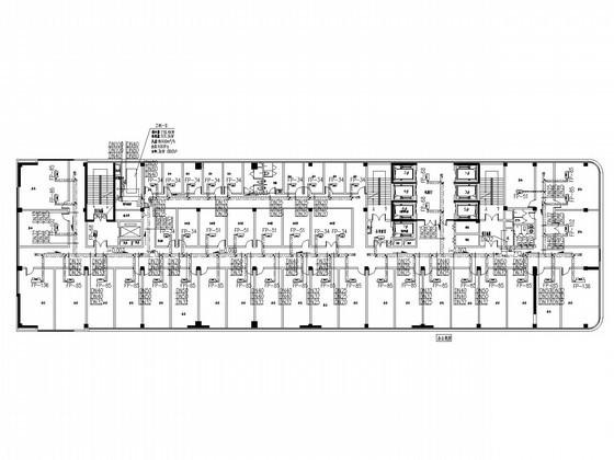 15层医院办公楼通风空调及防排烟系统设计CAD施工图纸（医用风机盘管） - 2