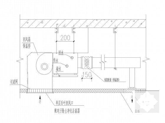 15层医院办公楼通风空调及防排烟系统设计CAD施工图纸（医用风机盘管） - 5