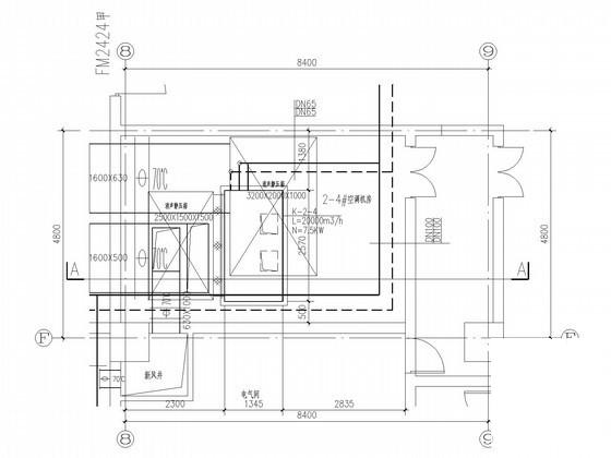 5层办公楼空调及通风排烟设计CAD施工图纸（空气源热泵VRF系统） - 2