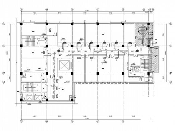 5层办公楼空调及通风排烟设计CAD施工图纸（空气源热泵VRF系统） - 3