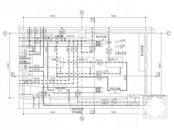 5层办公楼空调及通风排烟设计CAD施工图纸（空气源热泵VRF系统） - 4