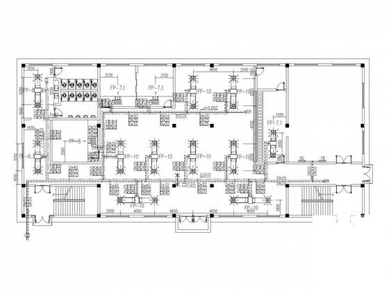 综合建筑空调及通风防排烟系统CAD施工图纸（办公楼车间）(风机盘管安装) - 3